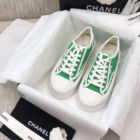 Chanel Platform canvas casual shoes sneakers