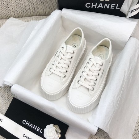 Chanel Platform canvas casual shoes sneakers