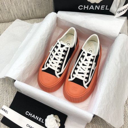 Chanel Platform canvas casual shoes sneakers