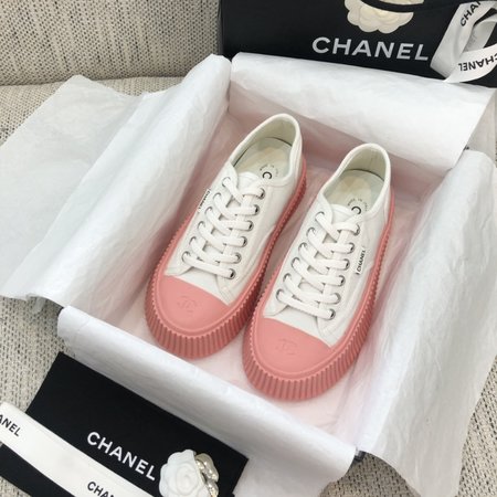 Chanel Platform canvas casual shoes sneakers