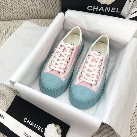 Chanel Platform canvas casual shoes sneakers