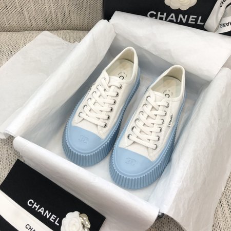 Chanel Platform canvas casual shoes sneakers