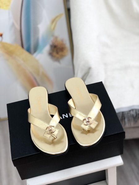 Chanel Medieval series CC buckle slippers