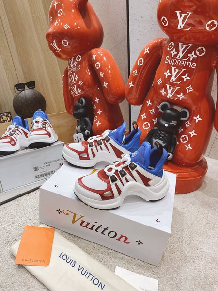 Louis Vuitton Archlight silk cloth 3D printed sneakers