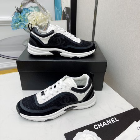 Chanel CCC woolen sneakers