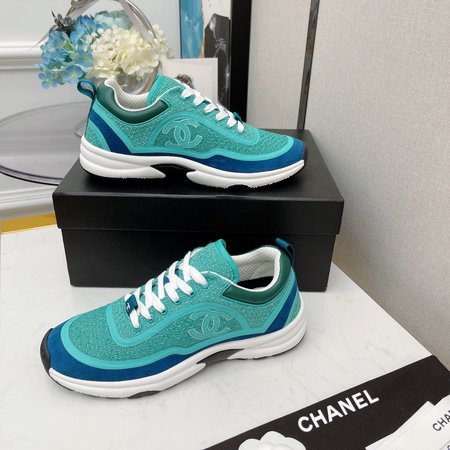 Chanel CCC woolen sneakers