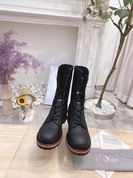 Dior DIOR-ID boots exquisite detail cowhide