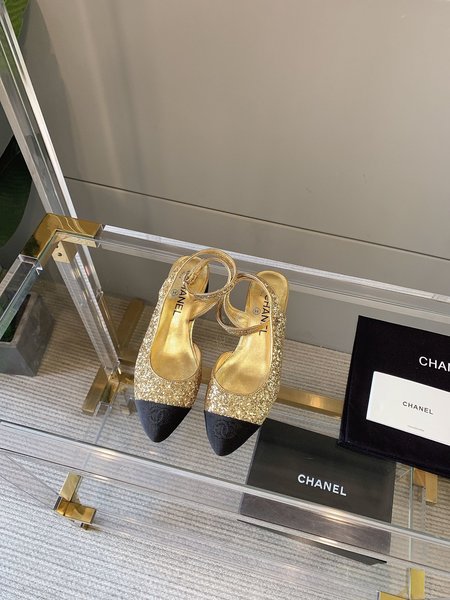 Chanel Women s shoes glitter + inner sheepskin