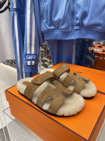 Hermes Wool slippers