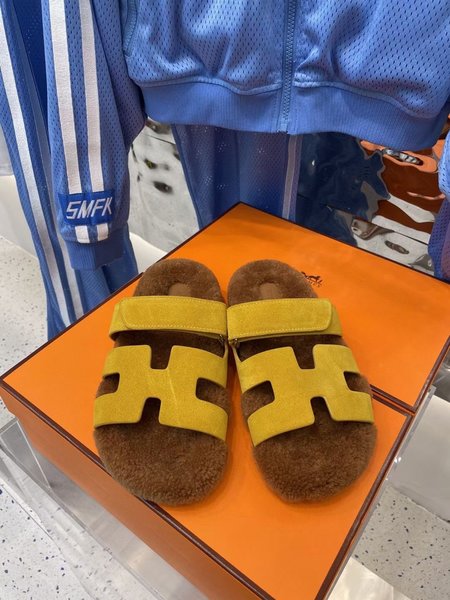 Hermes Wool slippers