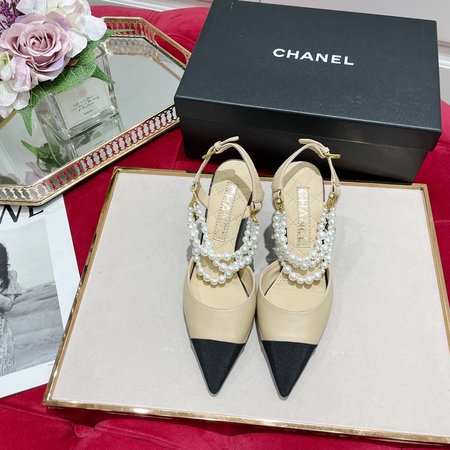 Chanel Pearl women s heel height 8CM