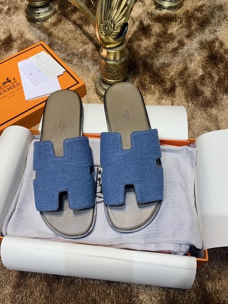 Hermes First layer calfskin slippers