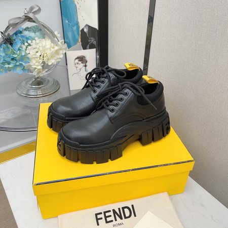 Fendi Platform lace-up casual shoes calfskin