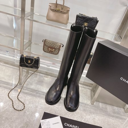 Chanel Camellia Rider Boots