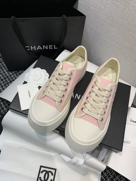 Chanel Platform canvas casual shoes sneakers