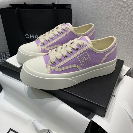 Chanel Platform canvas casual shoes sneakers