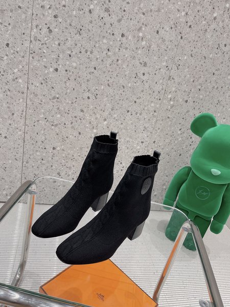 Hermes Socks boots with 6cm high heel and 9cm high heel