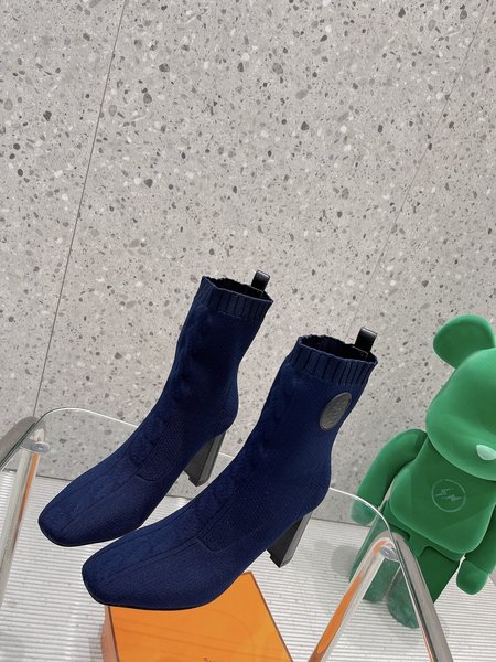 Hermes Socks boots with 6cm high heel and 9cm high heel