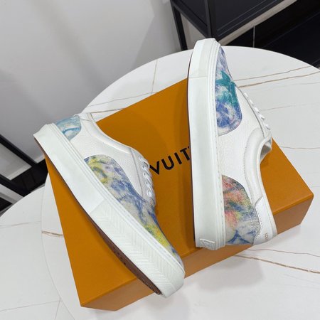 Louis Vuitton Ollie flat shoes denim canvas sneakers series