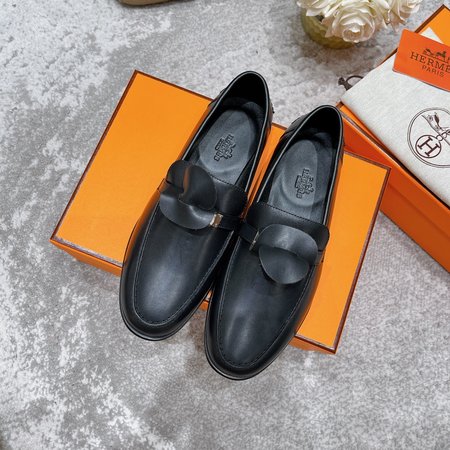 Hermes Kelly buckle loafers