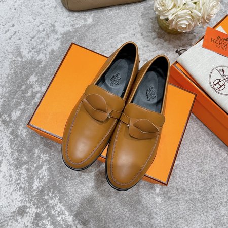 Hermes Kelly buckle loafers