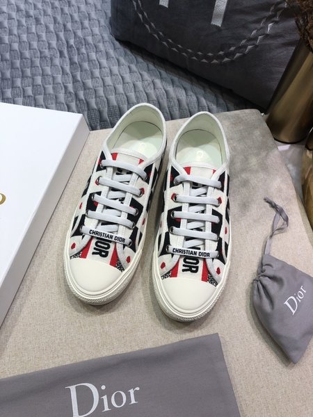 Dior Imported lambskin woven fabric casual shoes