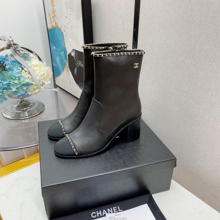 Chanel Chain boots lambskin heel height: 3cm