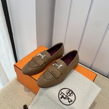 Hermes Loafer Aris soft sheepskin tassel