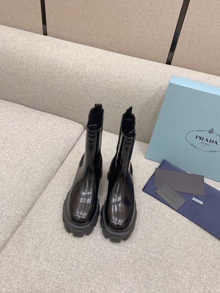 Prada platform ankle boots