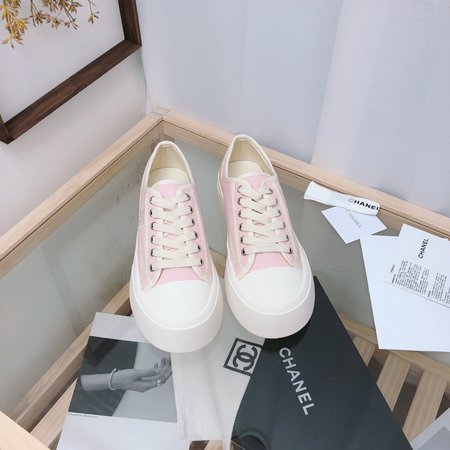 Chanel Platform canvas casual shoes sneakers