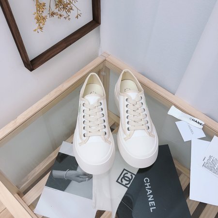 Chanel Platform canvas casual shoes sneakers