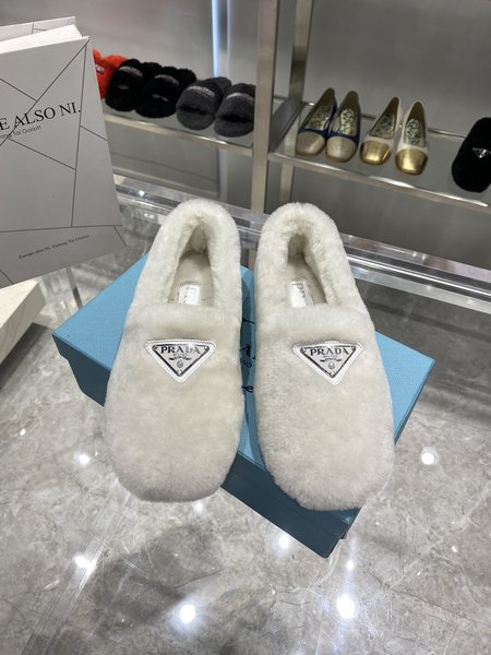 Prada fur shoes