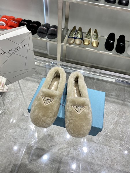 Prada fur shoes