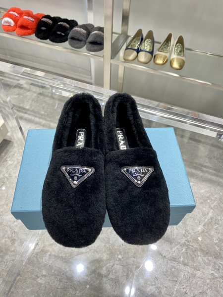 Prada fur shoes