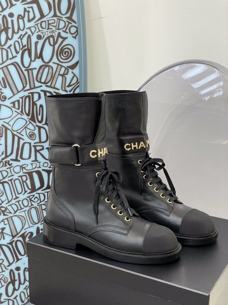 Chanel Martin boots cowhide