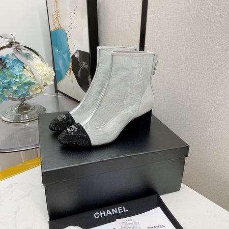 Chanel Chunky heel booties