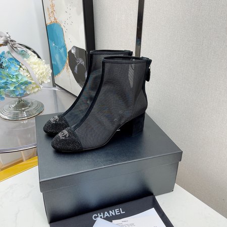 Chanel Chunky heel booties