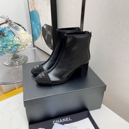 Chanel Chunky heel booties