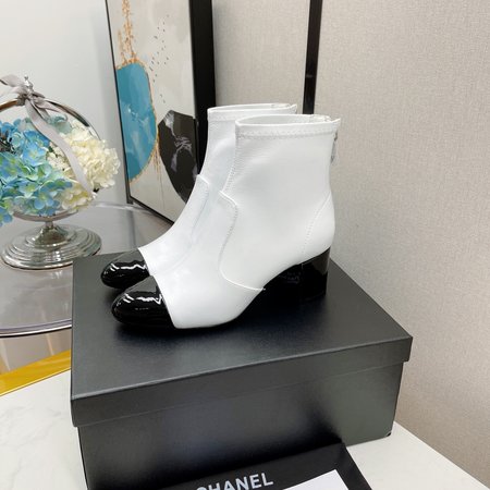 Chanel Chunky heel booties