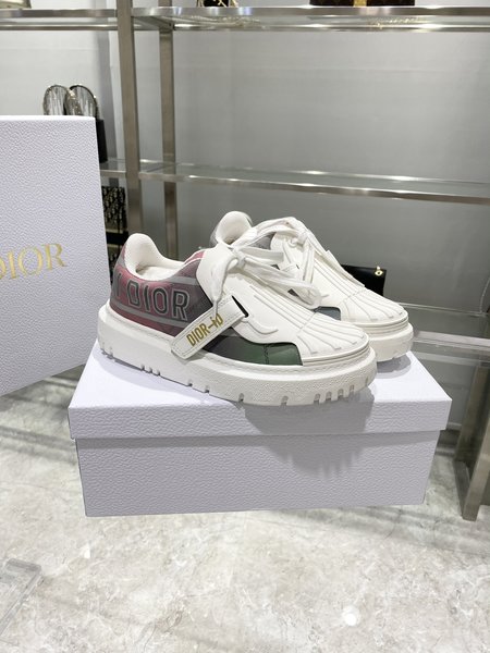 Dior reflective shell toe sneakers