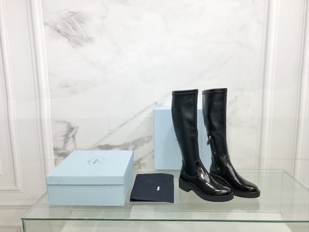 Prada Elastic mid-boots with cowhide heel height 5cm