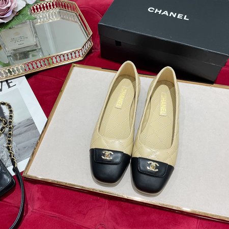 Chanel Vintage Flat Shoes Leboy Hardware Buckle