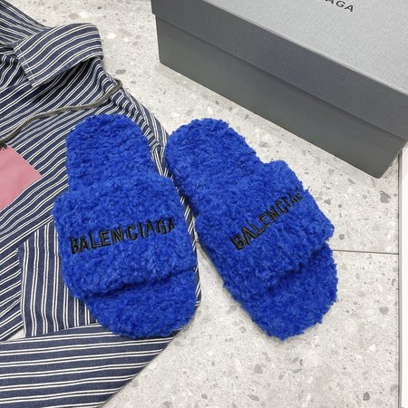 Balenciaga Furry slippers