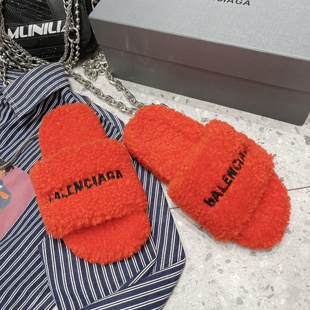 Balenciaga Furry slippers