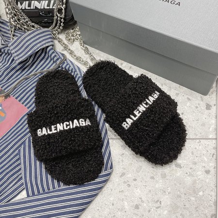 Balenciaga Furry slippers