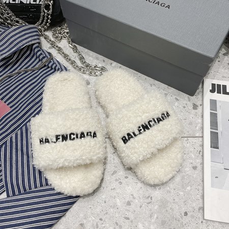 Balenciaga Furry slippers