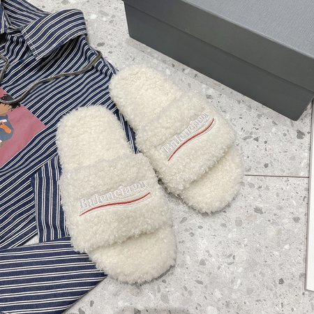 Balenciaga Furry slippers