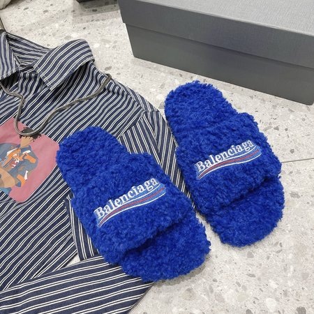 Balenciaga Furry slippers