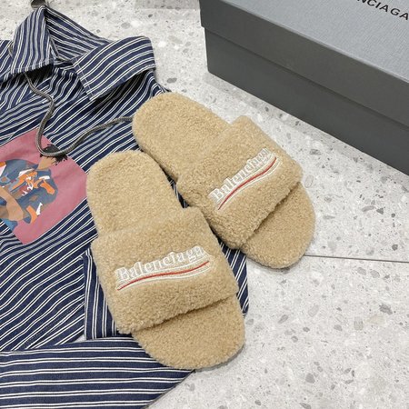 Balenciaga Furry slippers