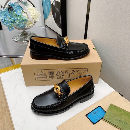 Gucci Bamboo horsebit loafers